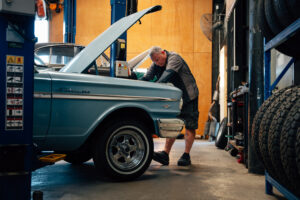 Classic Ford in the Speedshop workshop
